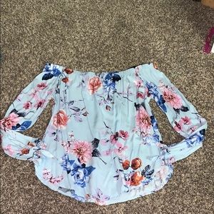 Off the shoulder long sleeve